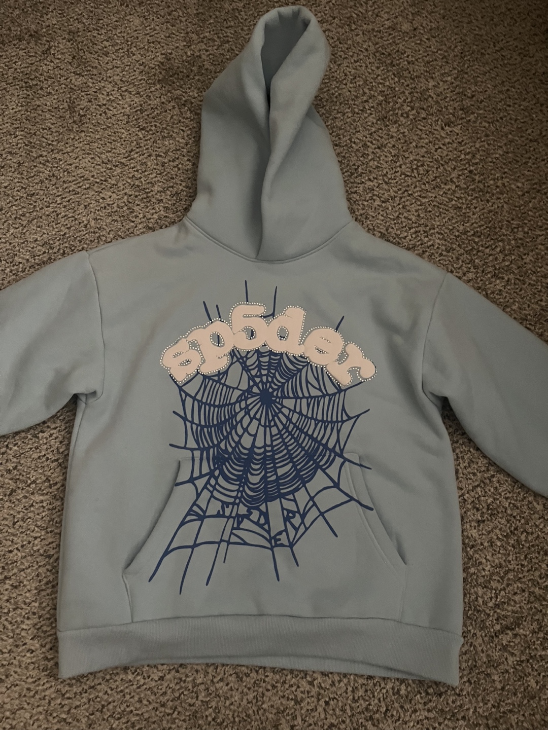 Spooder Baby Blue Hoodie - photo 3