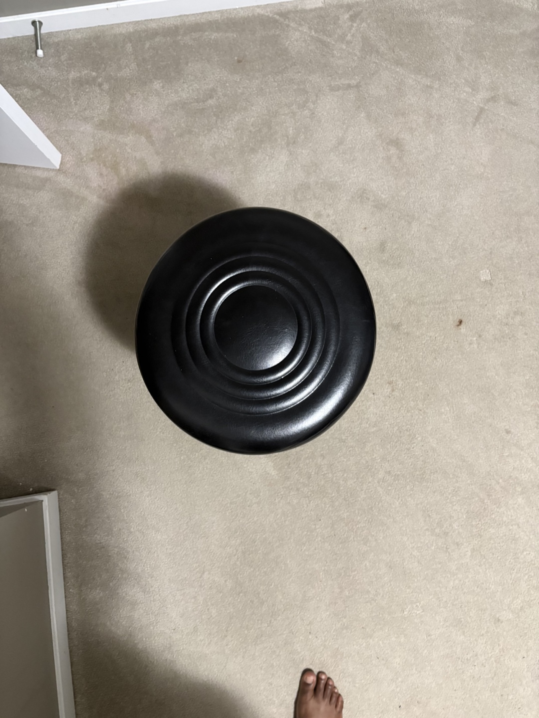 Black Rolling Adjustable Stool - photo 4