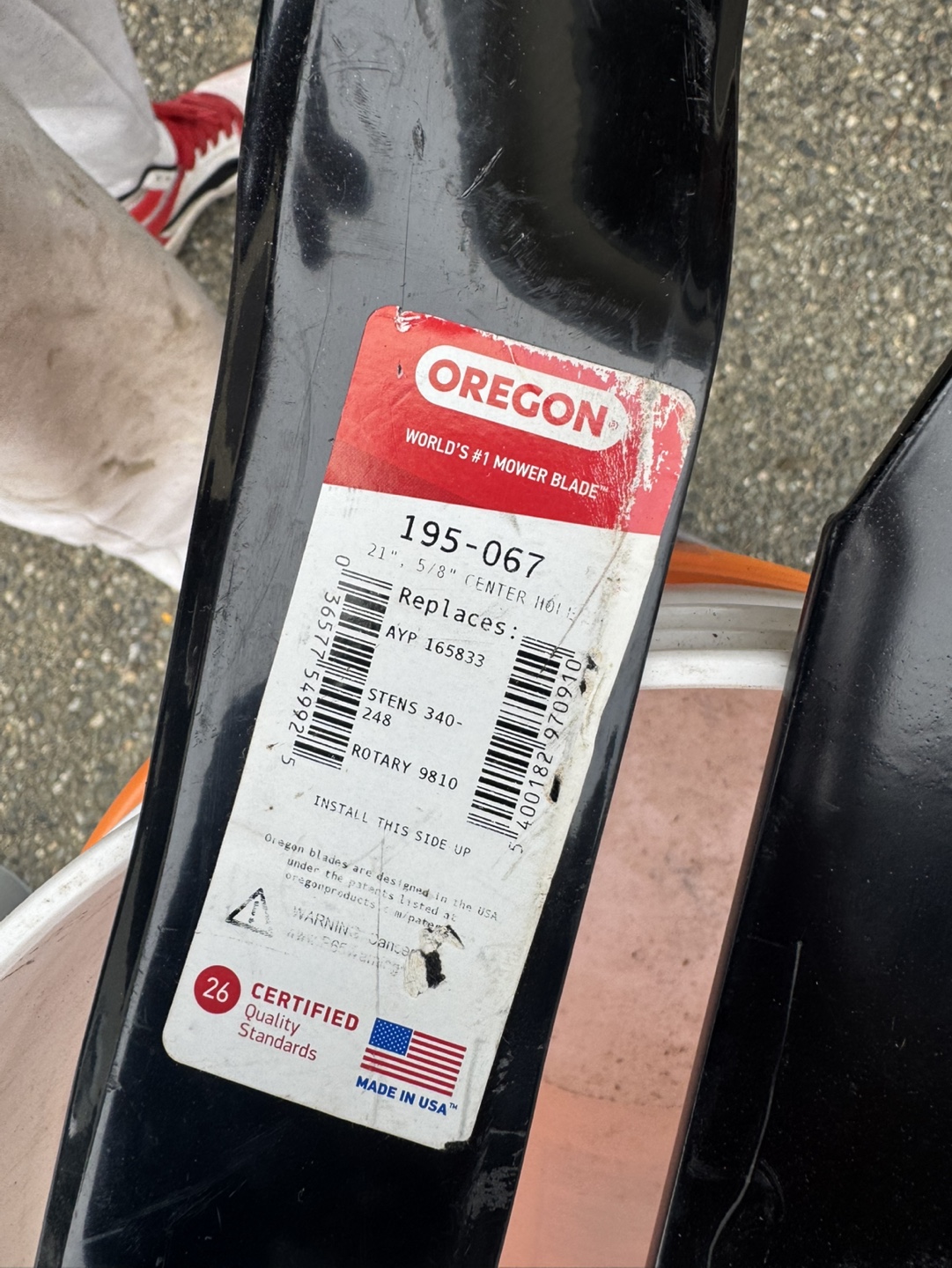 Oregon 21" Walk-Behind and Tractor Blades - 195-067 - photo 3