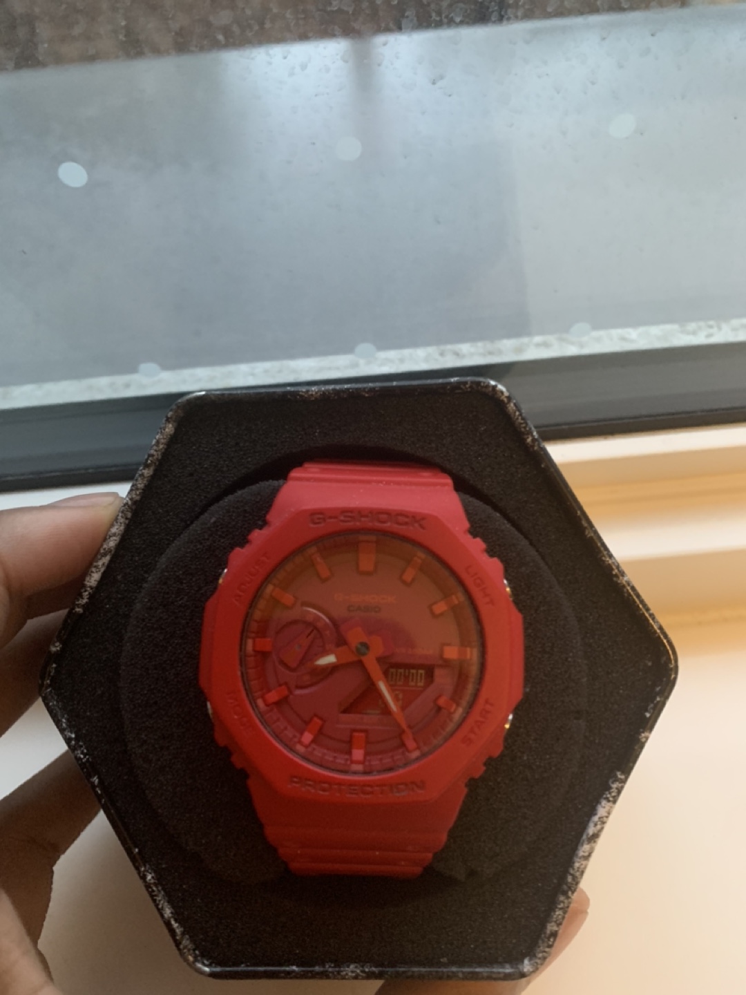 G-Shock Red Analog-Digital Watch