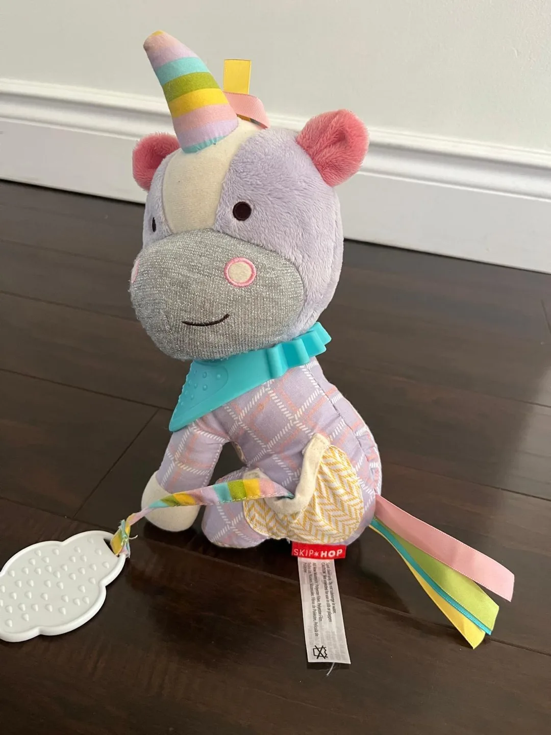 Skip Hop Bandana Buddies Unicorn Activity Toy & Teether image indicator(3)