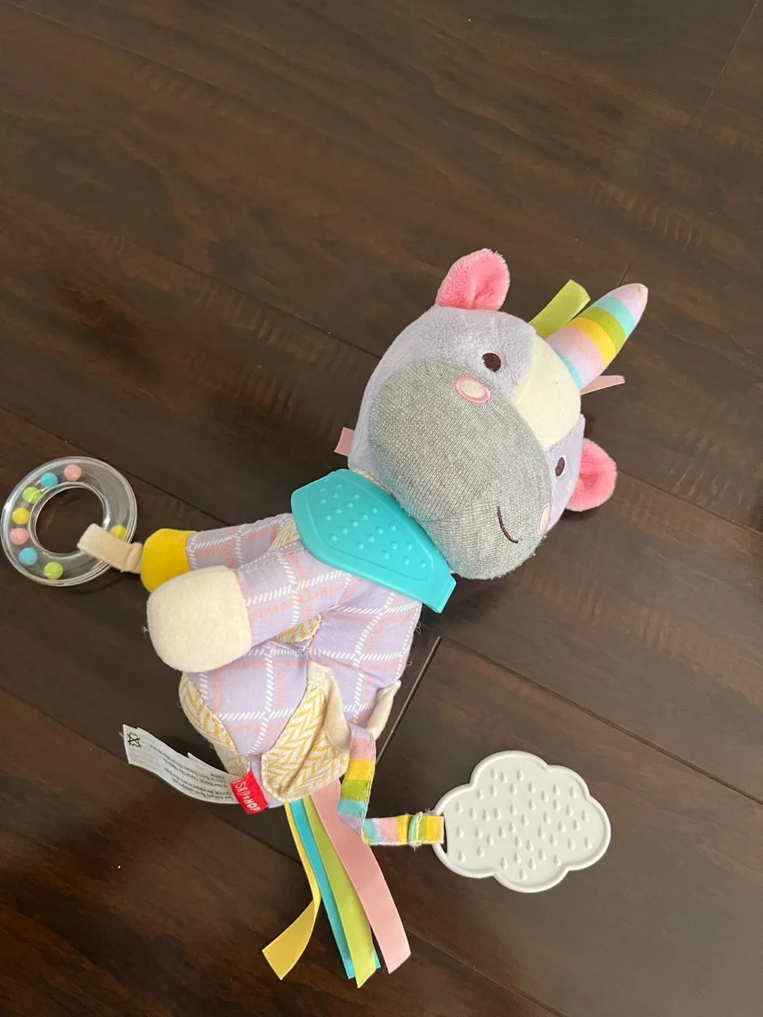 Skip Hop Bandana Buddies Unicorn Activity Toy & Teether image indicator(2)