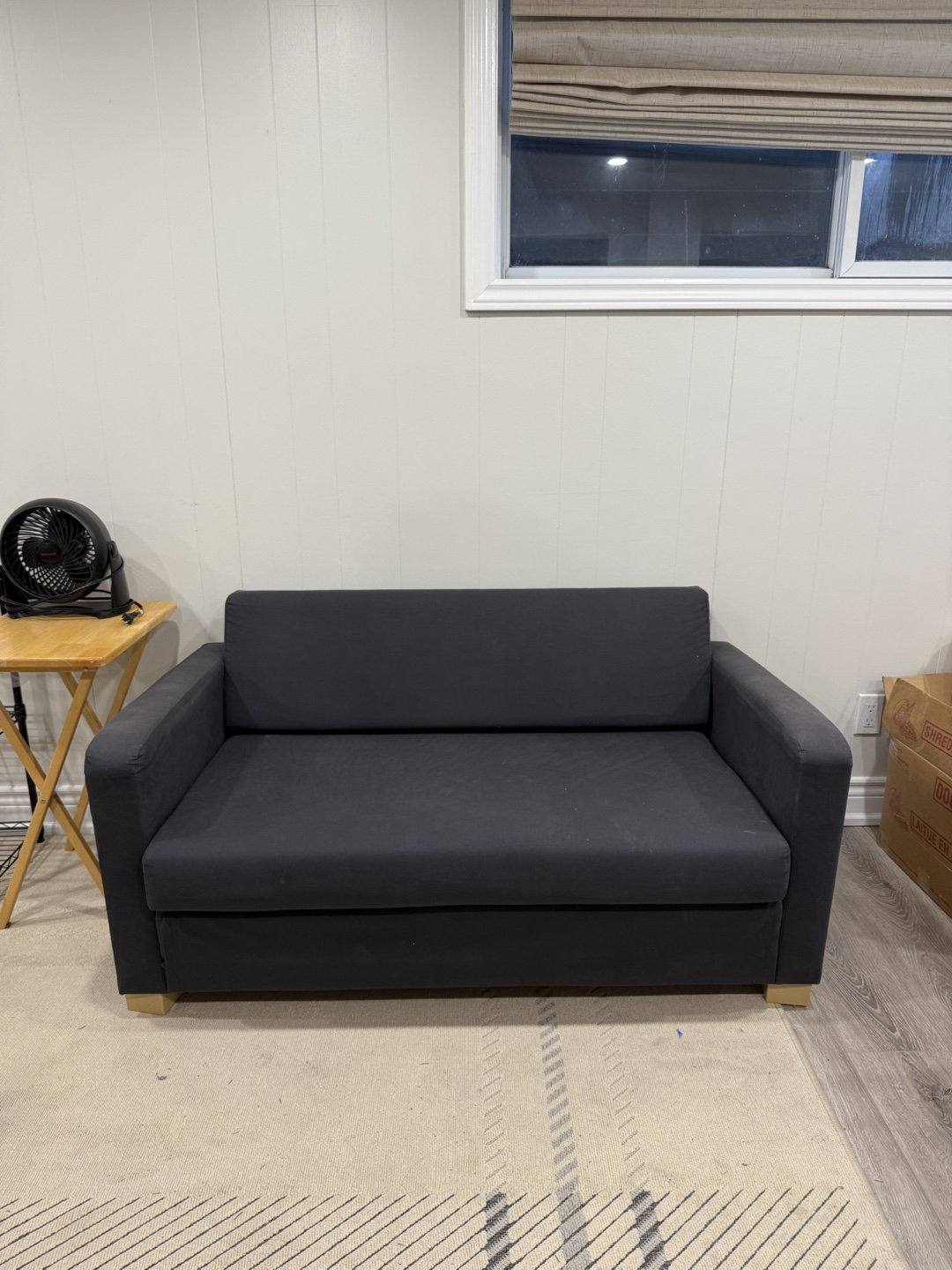 Dark Grey Futon Sofa Bed - photo 2