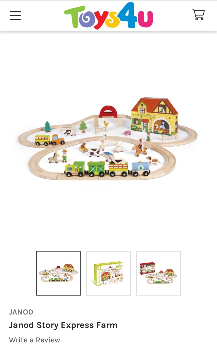 Janod Story Express Farm Wooden Train Set image indicator(3)