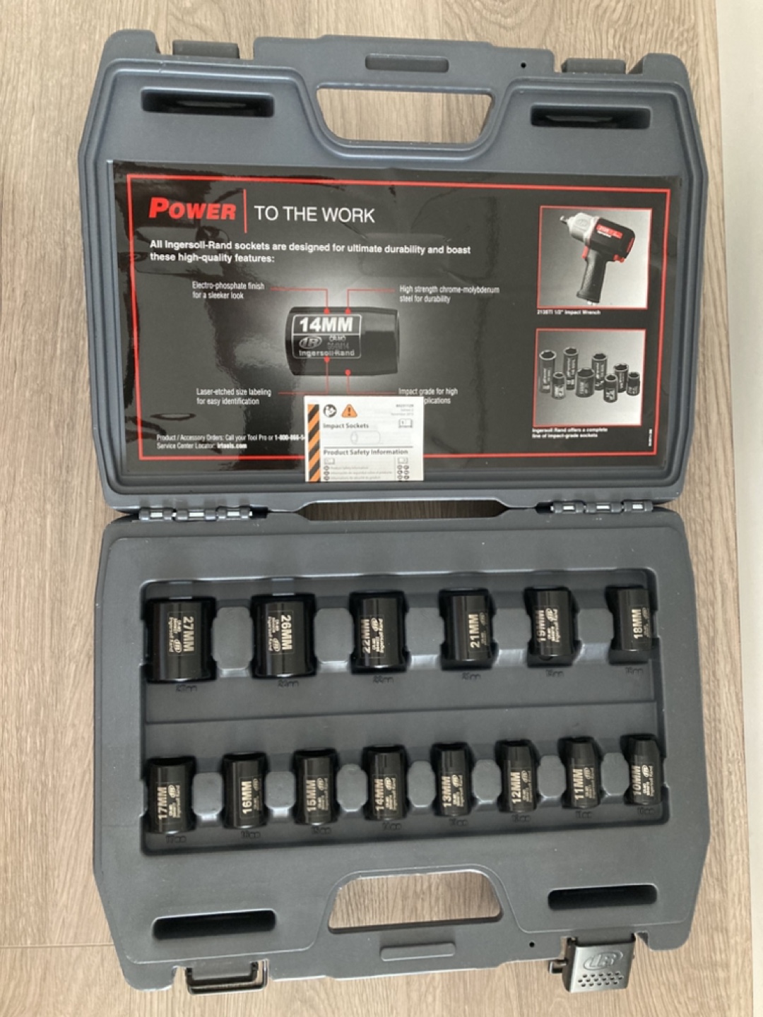 Ingersoll Rand SKAMH14 1/2" Drive Metric Socket Set - 14-Piece - photo 3