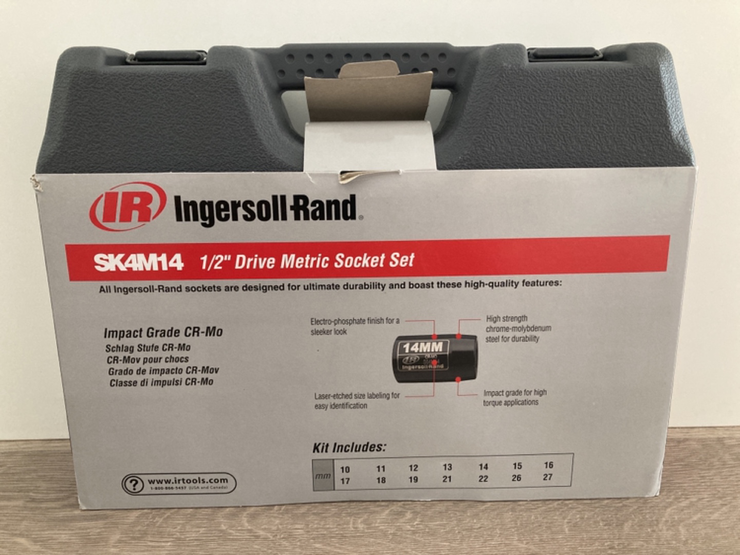Ingersoll Rand SKAMH14 1/2" Drive Metric Socket Set - 14-Piece - photo 2