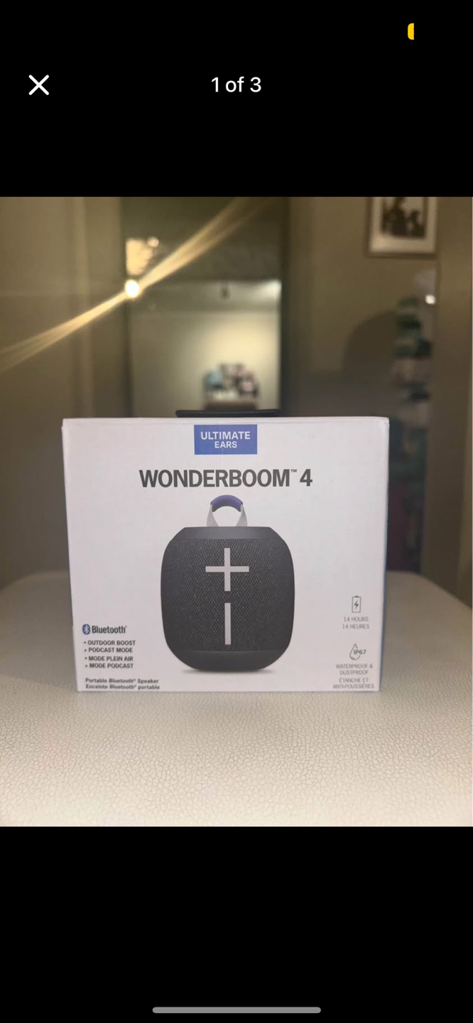 Ultimate Ears WONDERBOOM 4 Bluetooth Speaker - Active Black