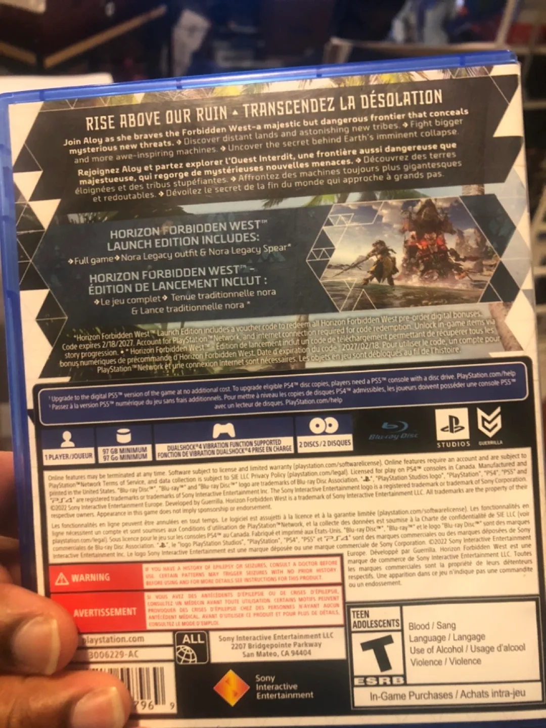 Horizon Forbidden West PS4 Launch Edition image indicator(2)
