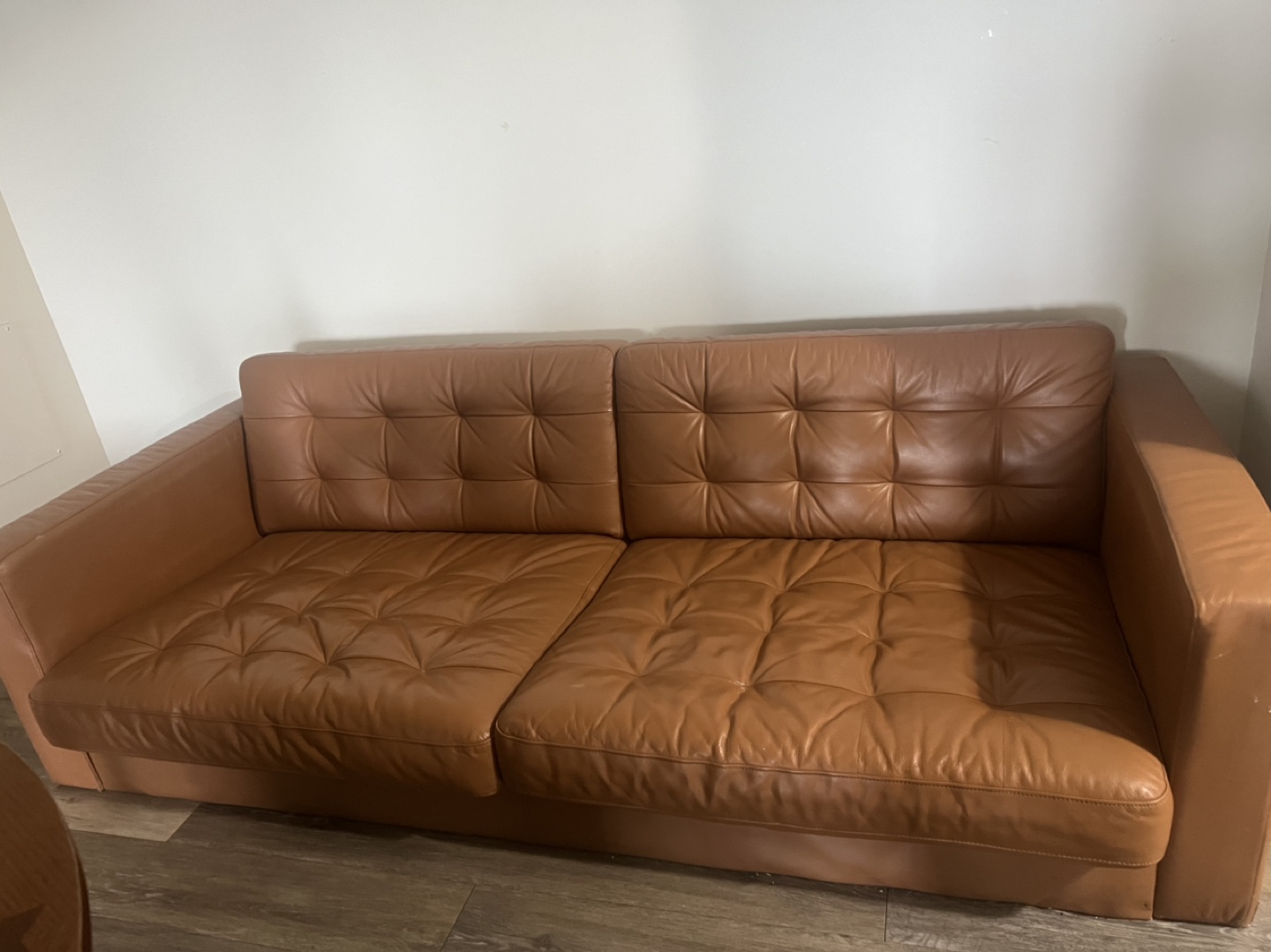 Brown Leather Sofa