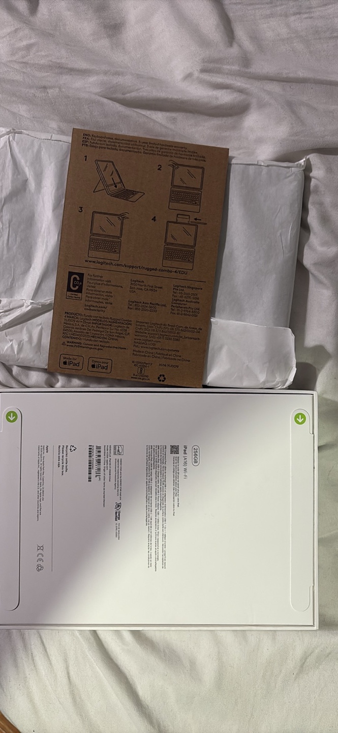 Apple iPad A16 WiFi 256g & Logitech Rugged Combo 4 Keyboard Case - photo 3