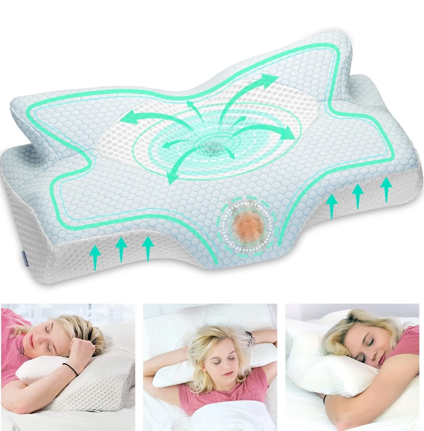 Memory Foam Cervical Pillow image indicator(3)