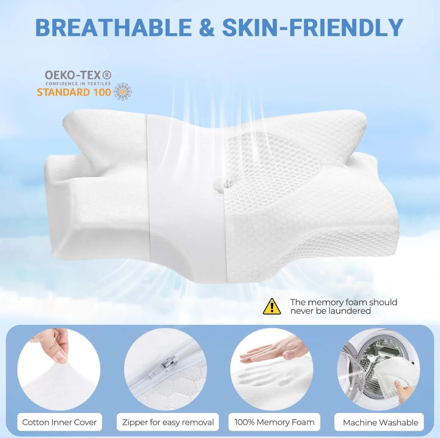 Memory Foam Cervical Pillow image indicator(4)