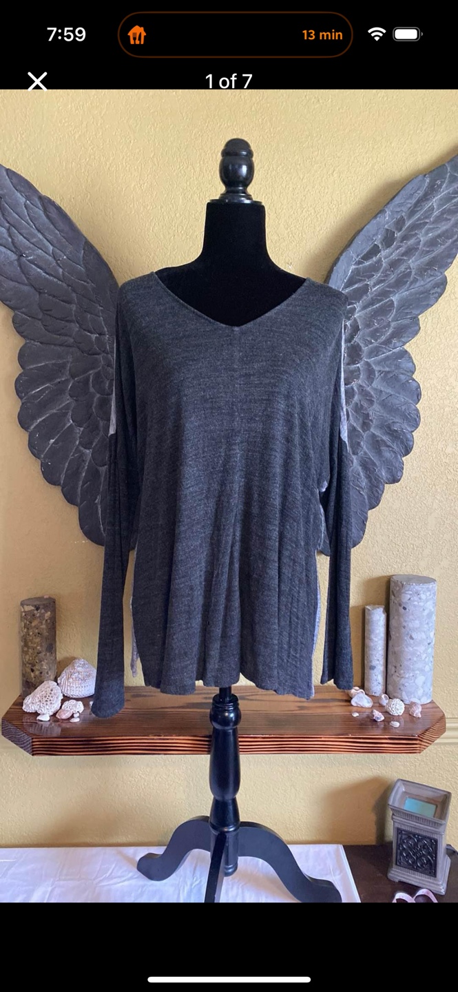 Ann Taylor Loft Oversized V-neck Sweater Top