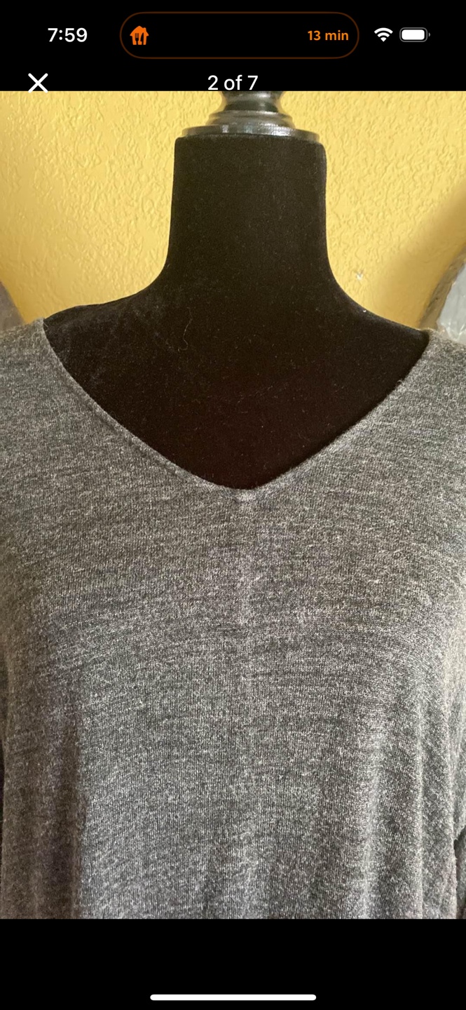 Ann Taylor Loft Oversized V-neck Sweater Top - photo 2