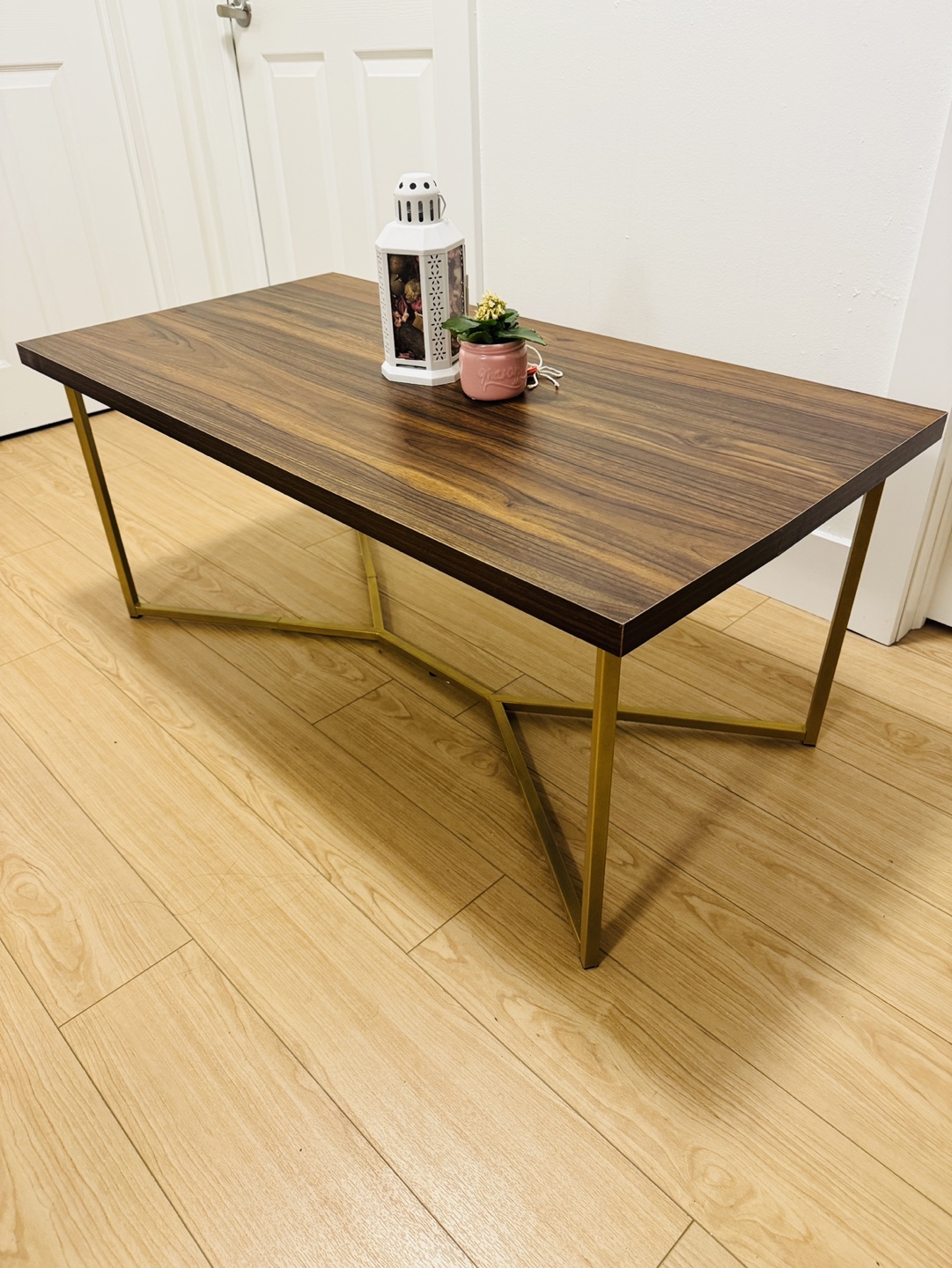 Modern Coffee Table with Gold Legs - photo 2