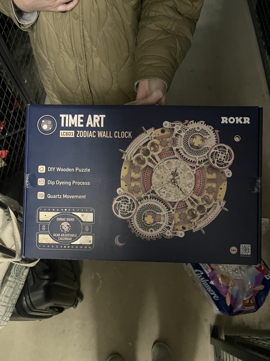Rokr Time Art Zodiac Wall Clock 3D Wooden Puzzle