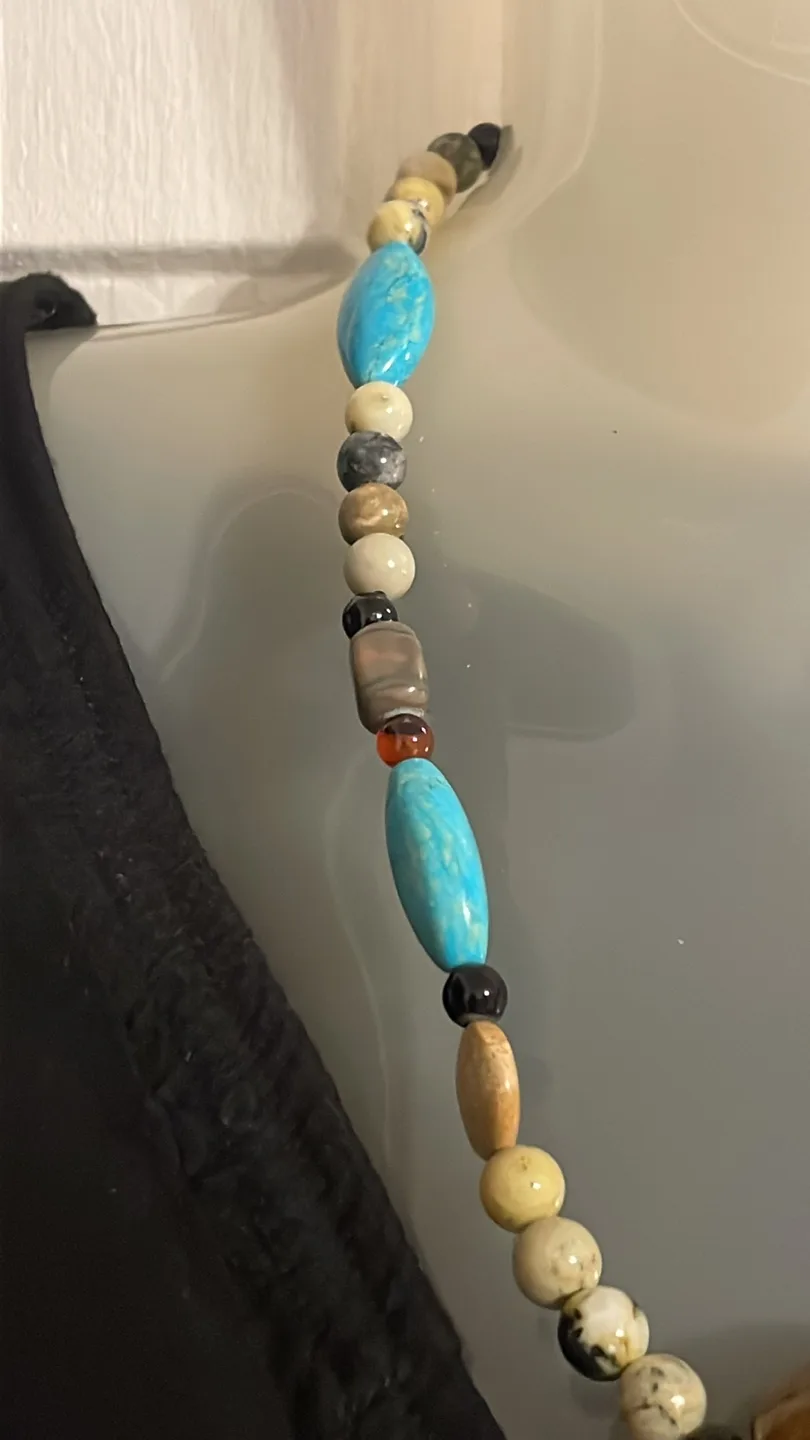 Genuine various Gemstones necklace image indicator(2)