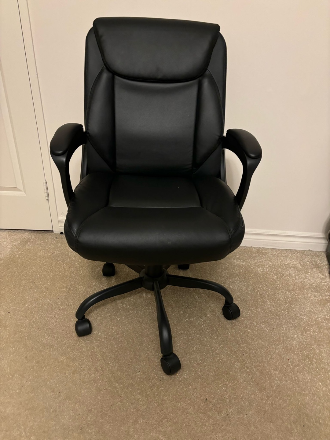 Black Leather Office Chair