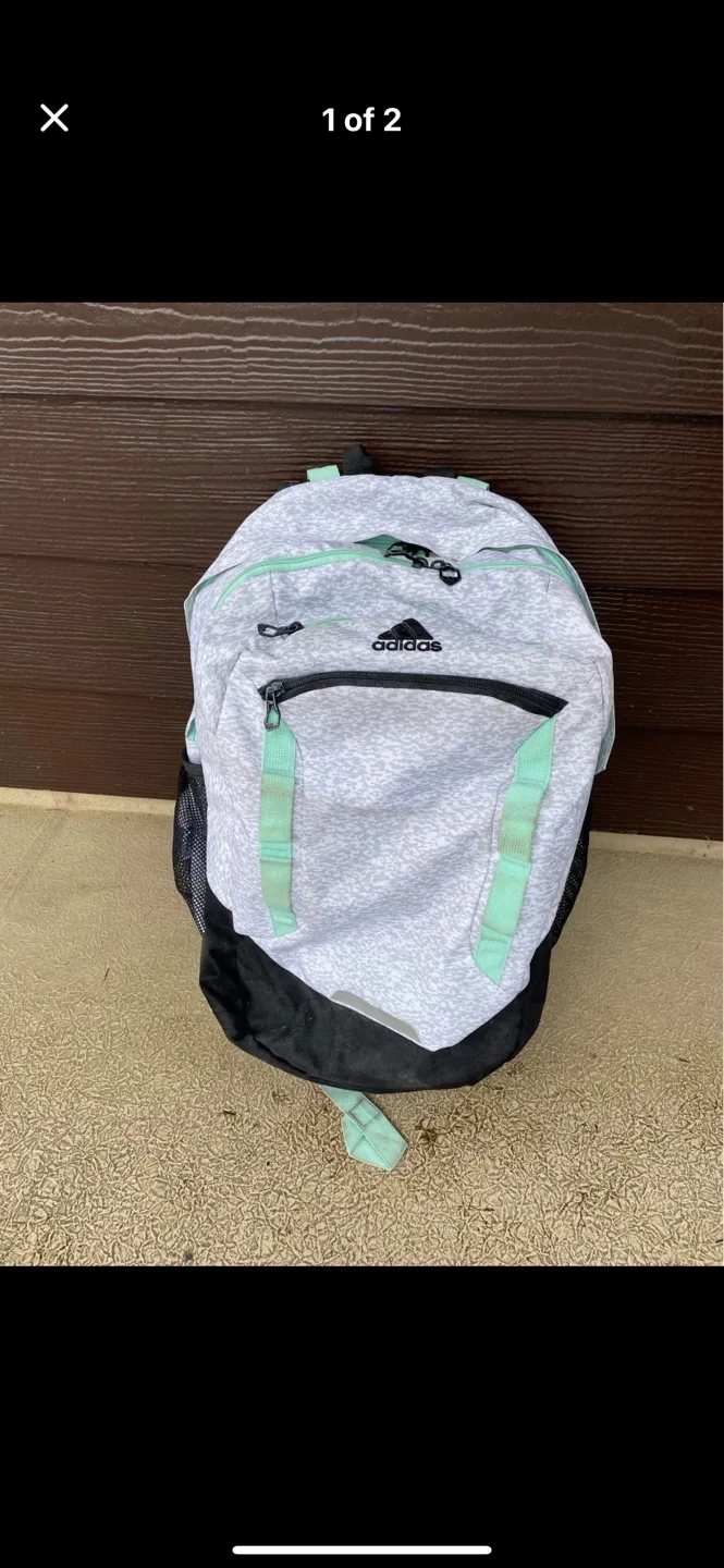 Various Backpack - Grey and Mint thumbnail