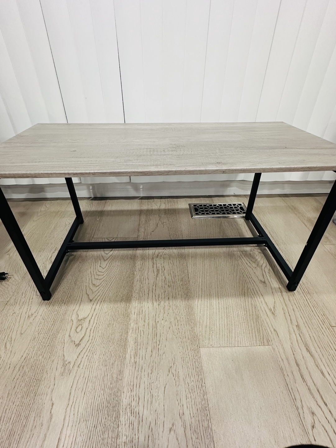 Modern Coffee Table - Grey Wood Top & Black Metal Frame - photo 4
