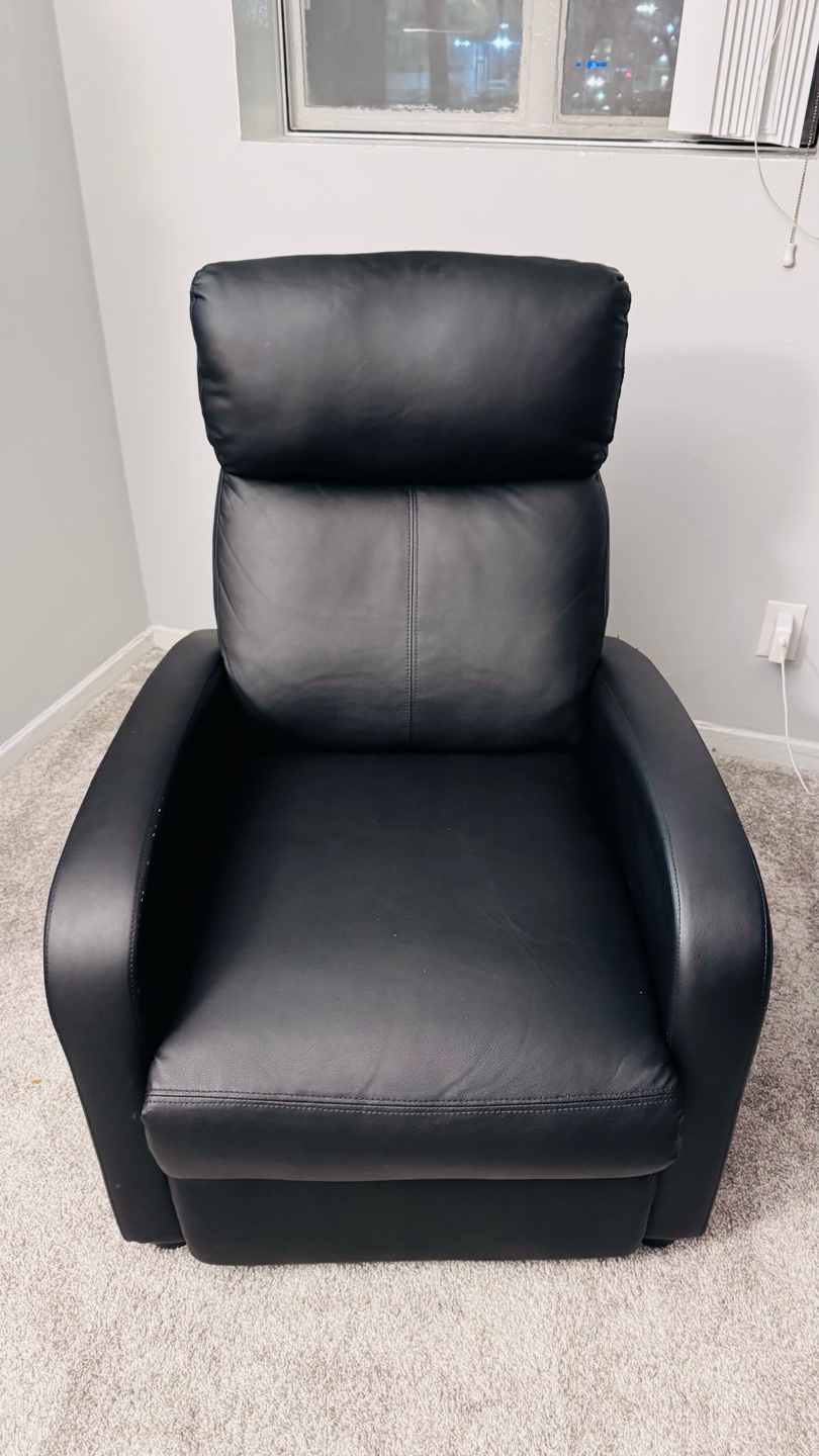 Black Leather Recliner
