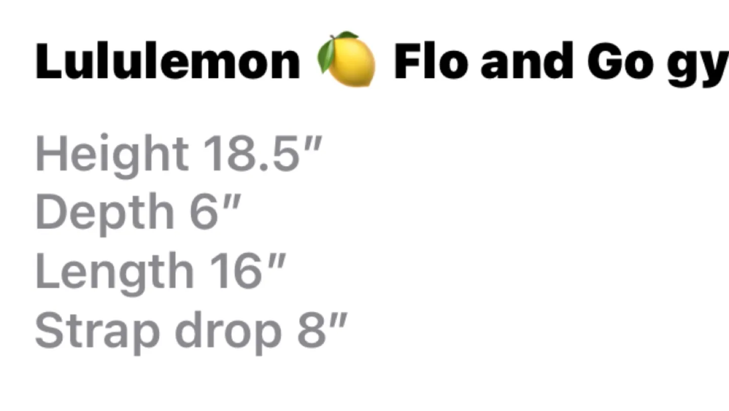 Lululemon Flow and Go Tote/Gym Bag Ink Blot/Inkwell image indicator(6)