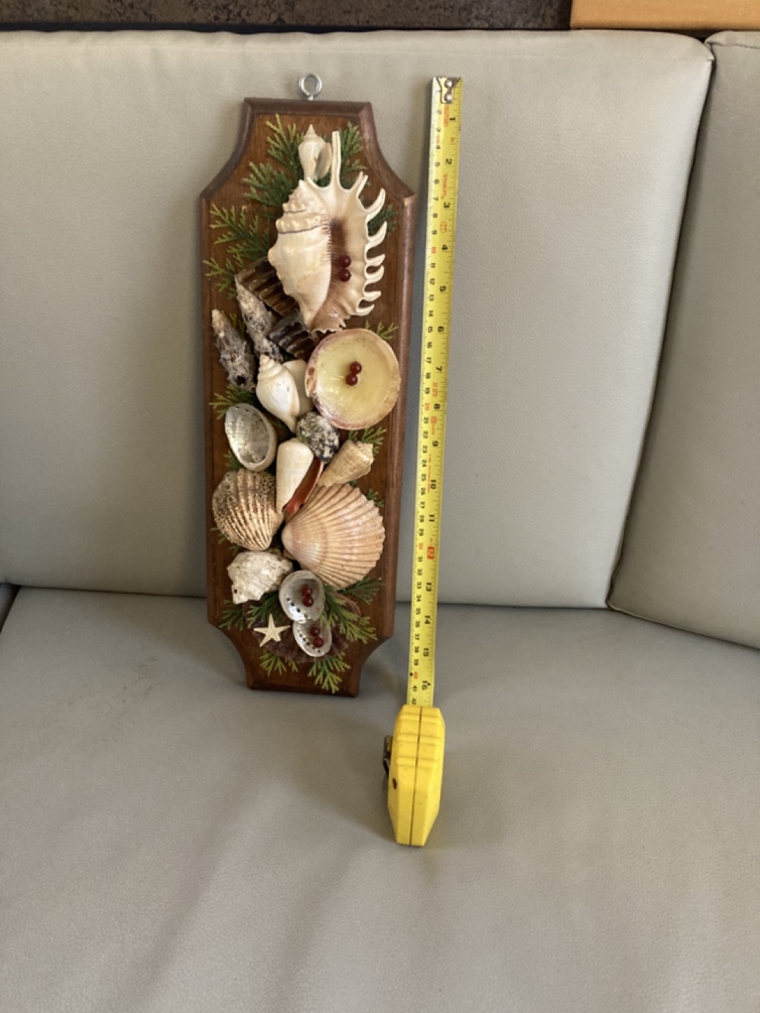 Vintage Seashell Wall Hanging