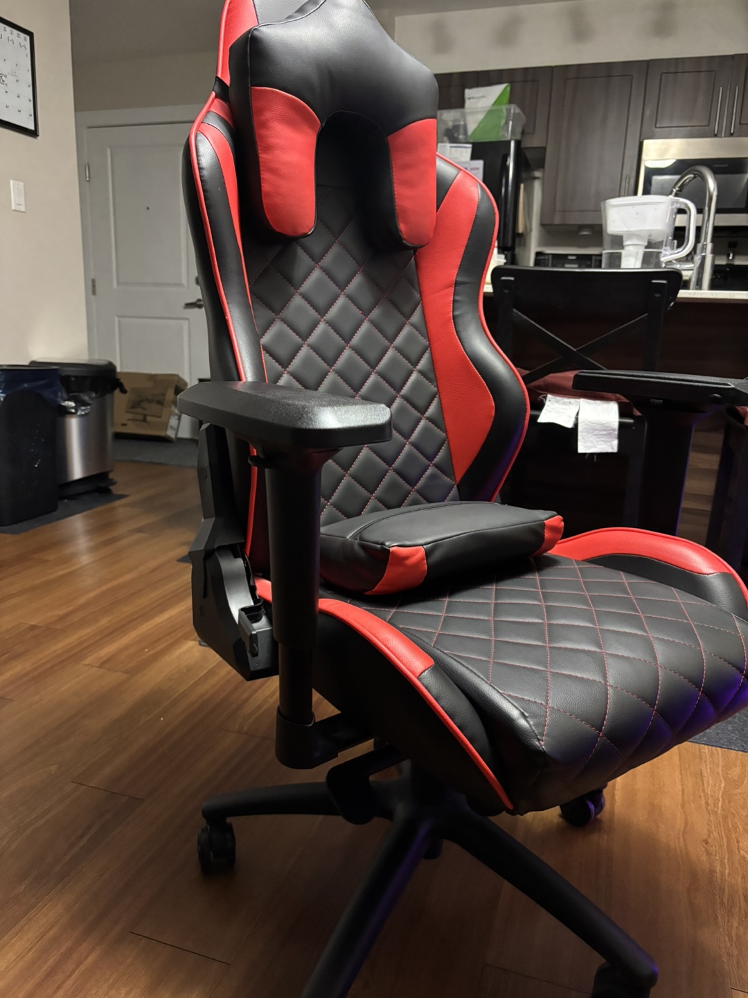 Gaming Chair - Red and Black PU Leather