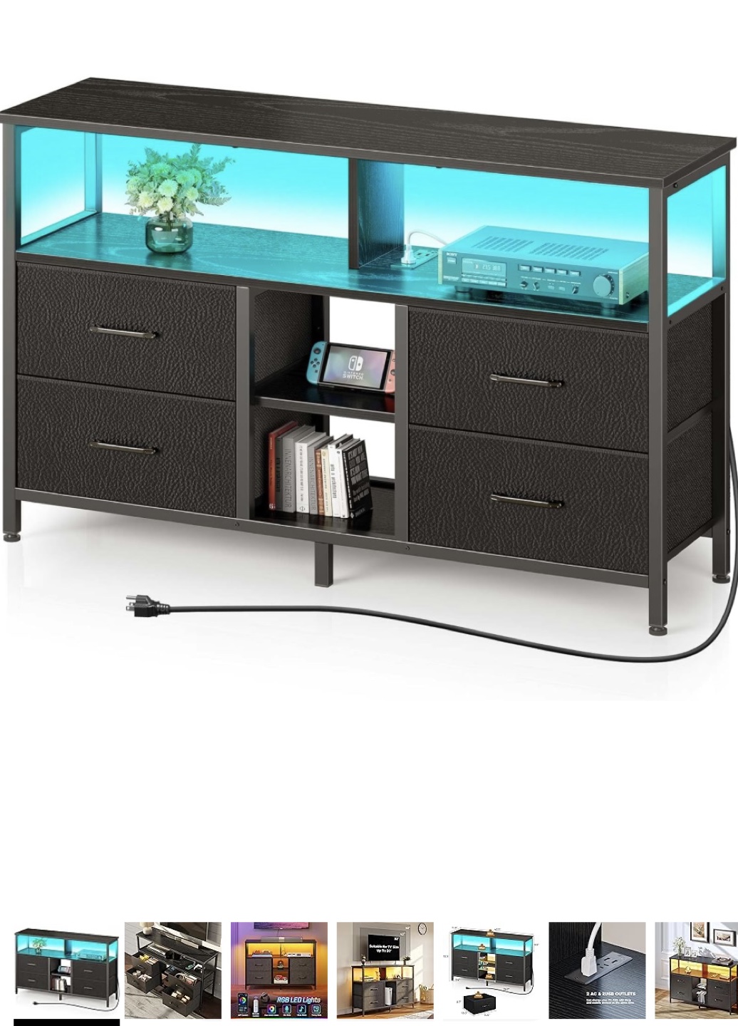New TV Stand with Built-in Power Bar