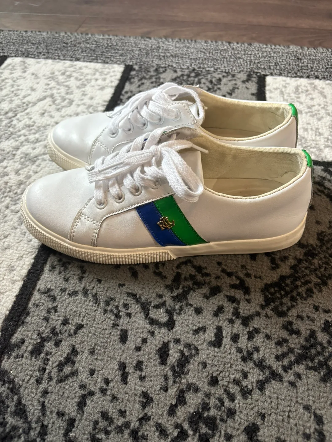 Ralph Lauren  White Leather Sneakers image indicator(2)