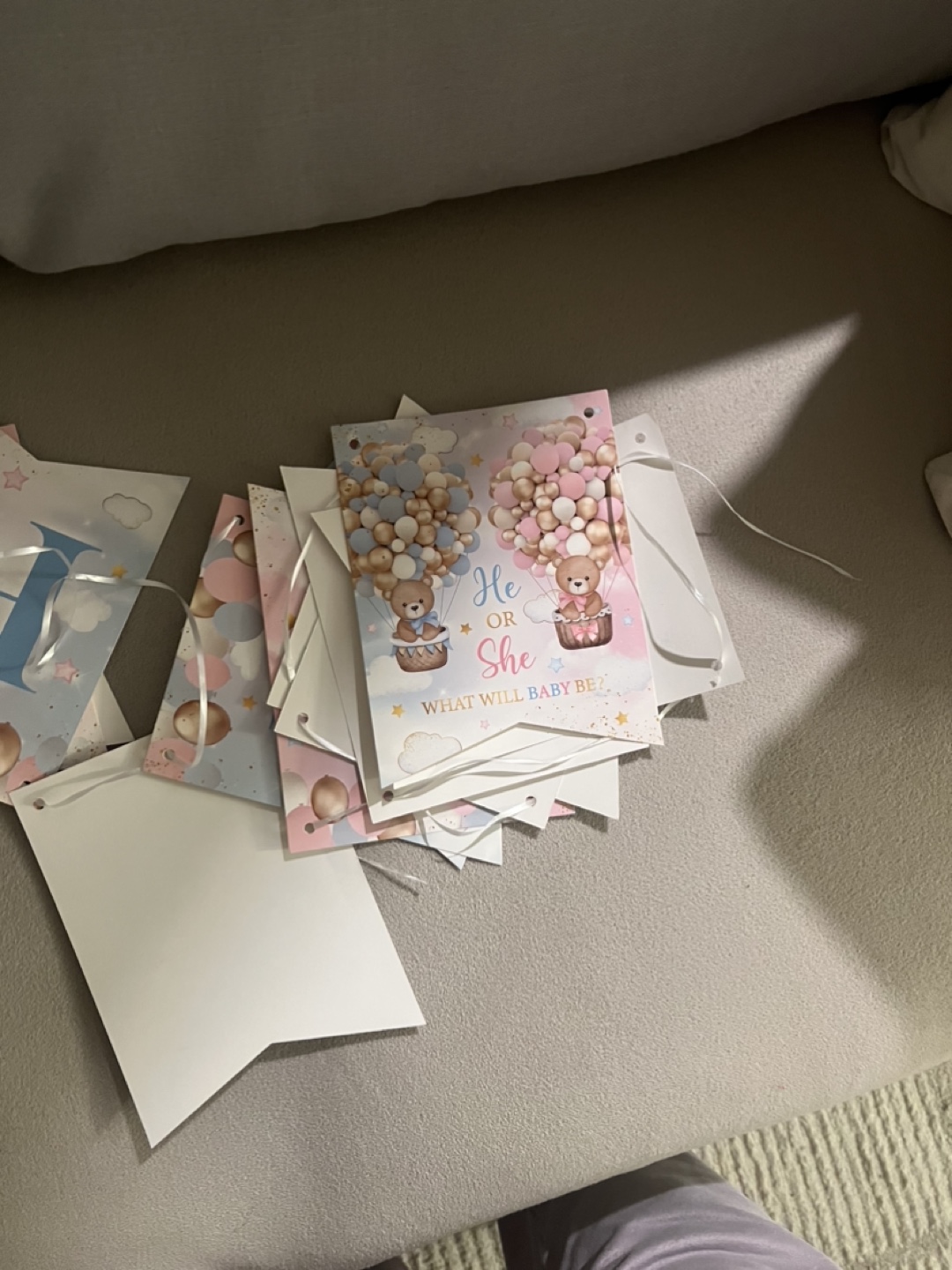 Gender Reveal Party Banner & Supplies - photo 3