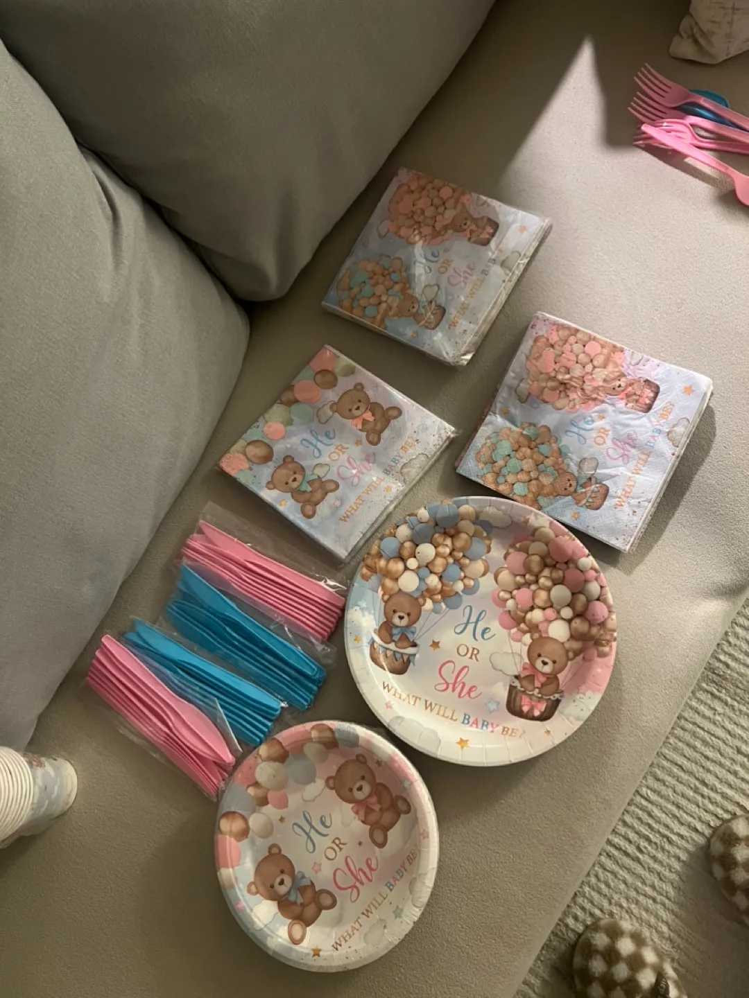 Gender Reveal Party Banner & Supplies image indicator(4)