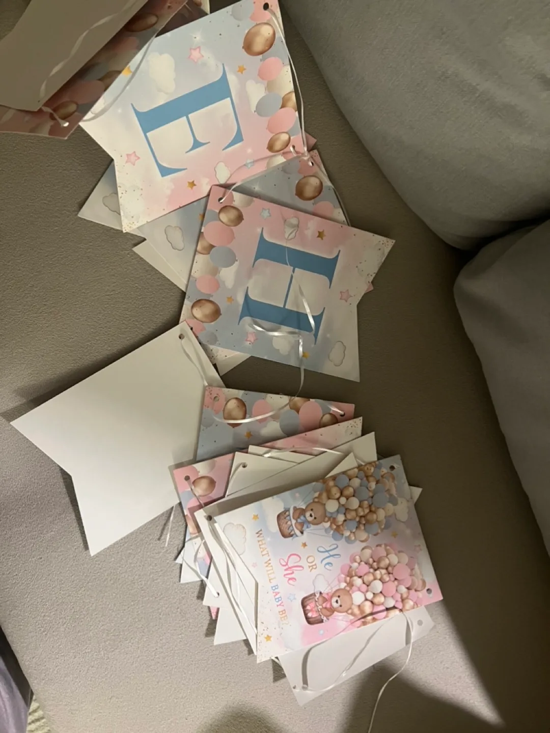 Gender Reveal Party Banner & Supplies image indicator(2)