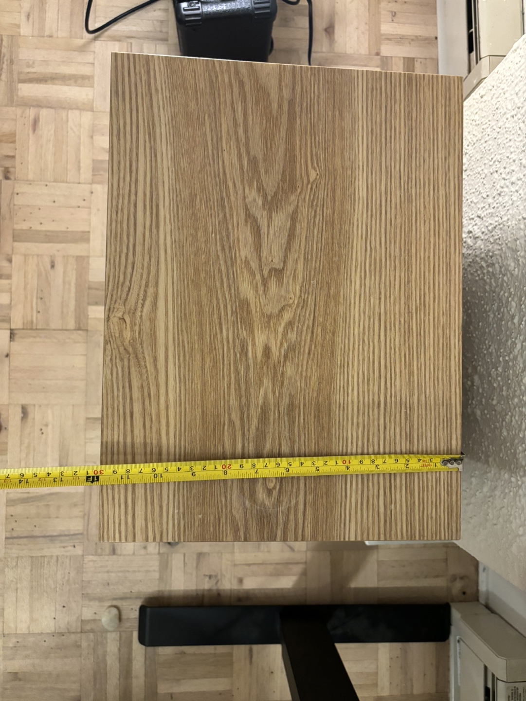 Small Wooden Nightstand with Rattan Drawer - photo 3