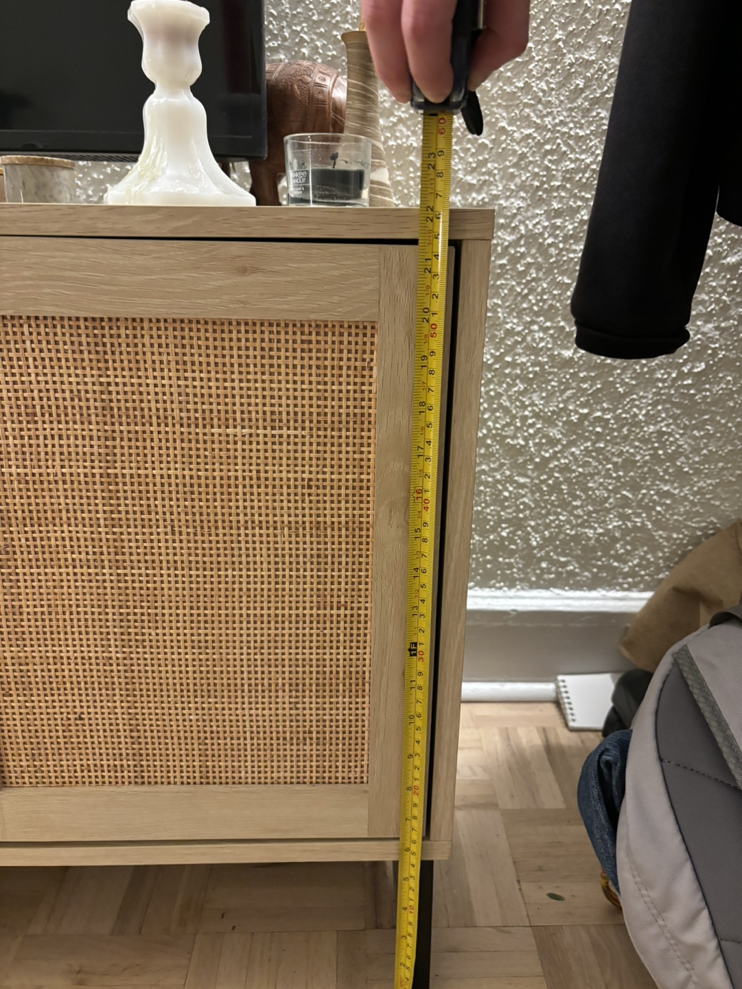 Mid-Century Modern Rattan Cabinet - photo 3