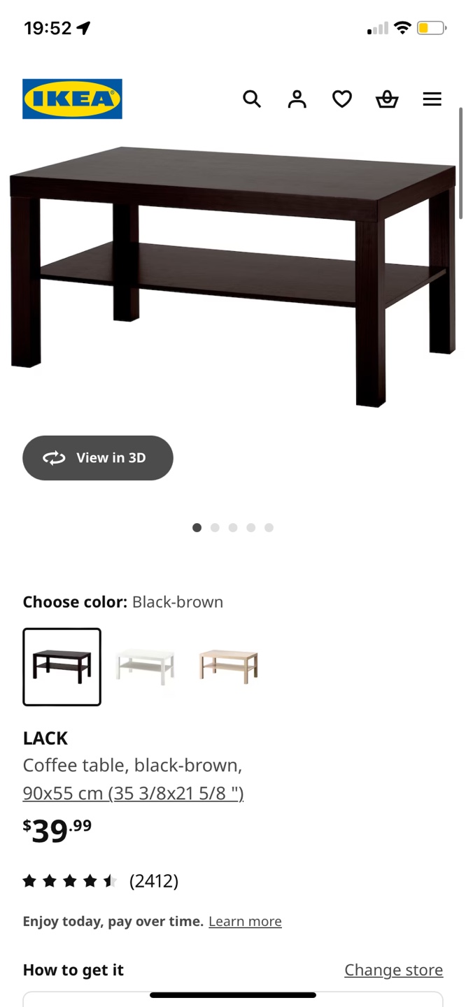 IKEA LACK Coffee Table - Black-Brown - photo 3