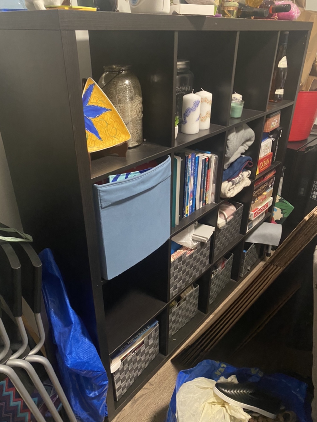 IKEA KALLAX 16-cube shelving unit - Black-brown - photo 2