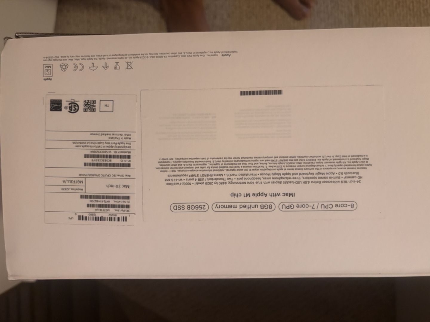 24-inch iMac, 8GB Memory, 256GB SSD, Apple M1 Chip - photo 3