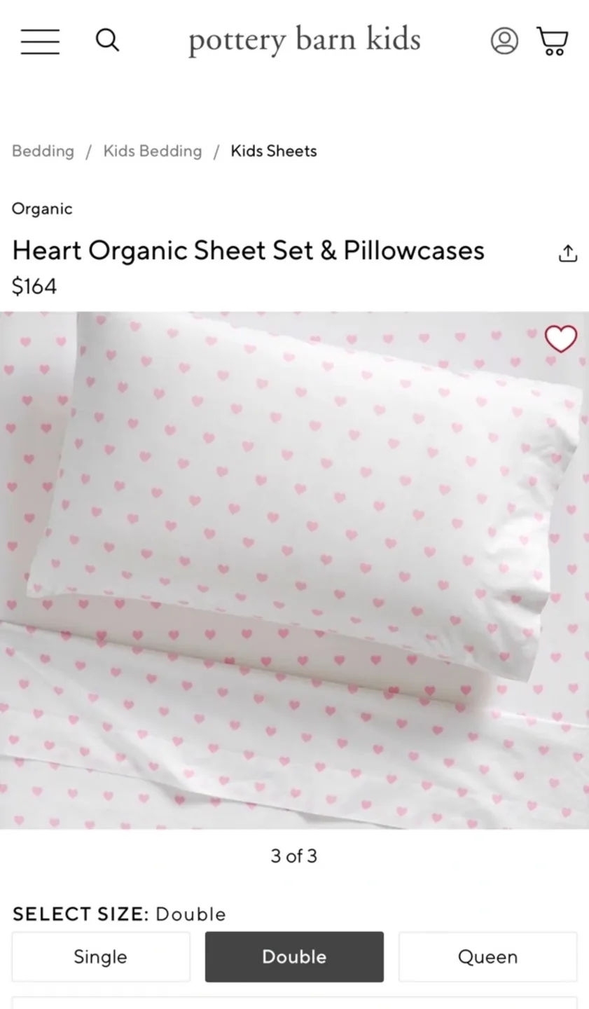 Pottery barn fitted sheet and pillowcases - double size image indicator(5)