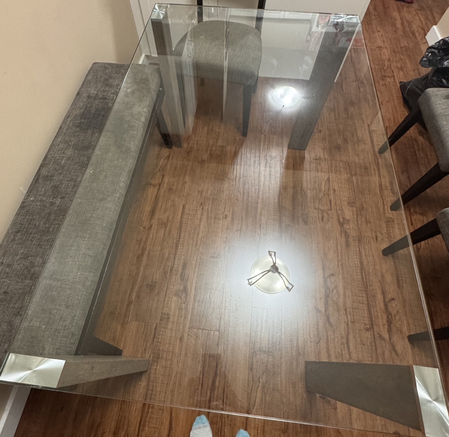 Glass-top Dining Table