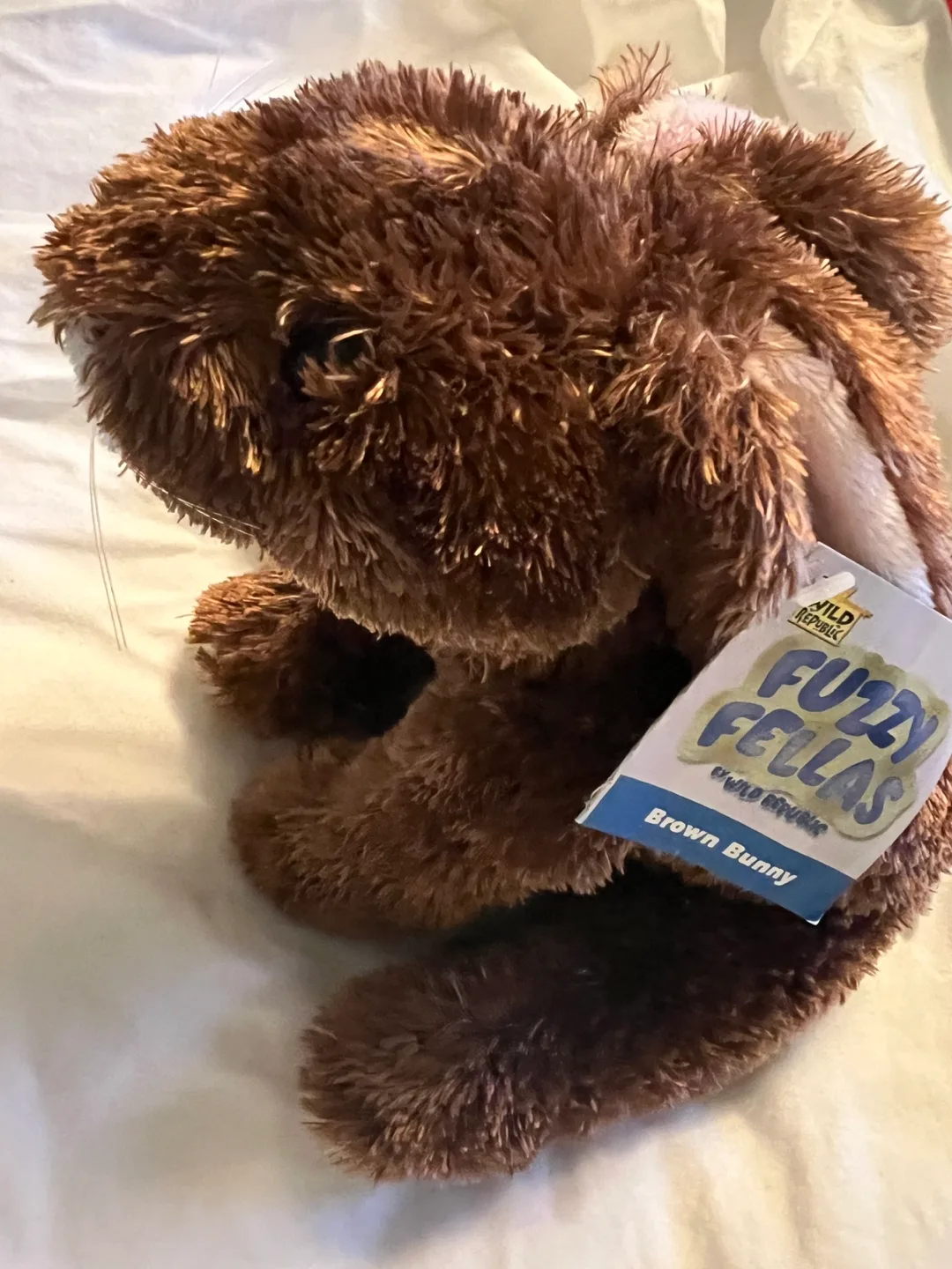 Fuzzy Fellas Brown Bunny Plush Toy image indicator(2)