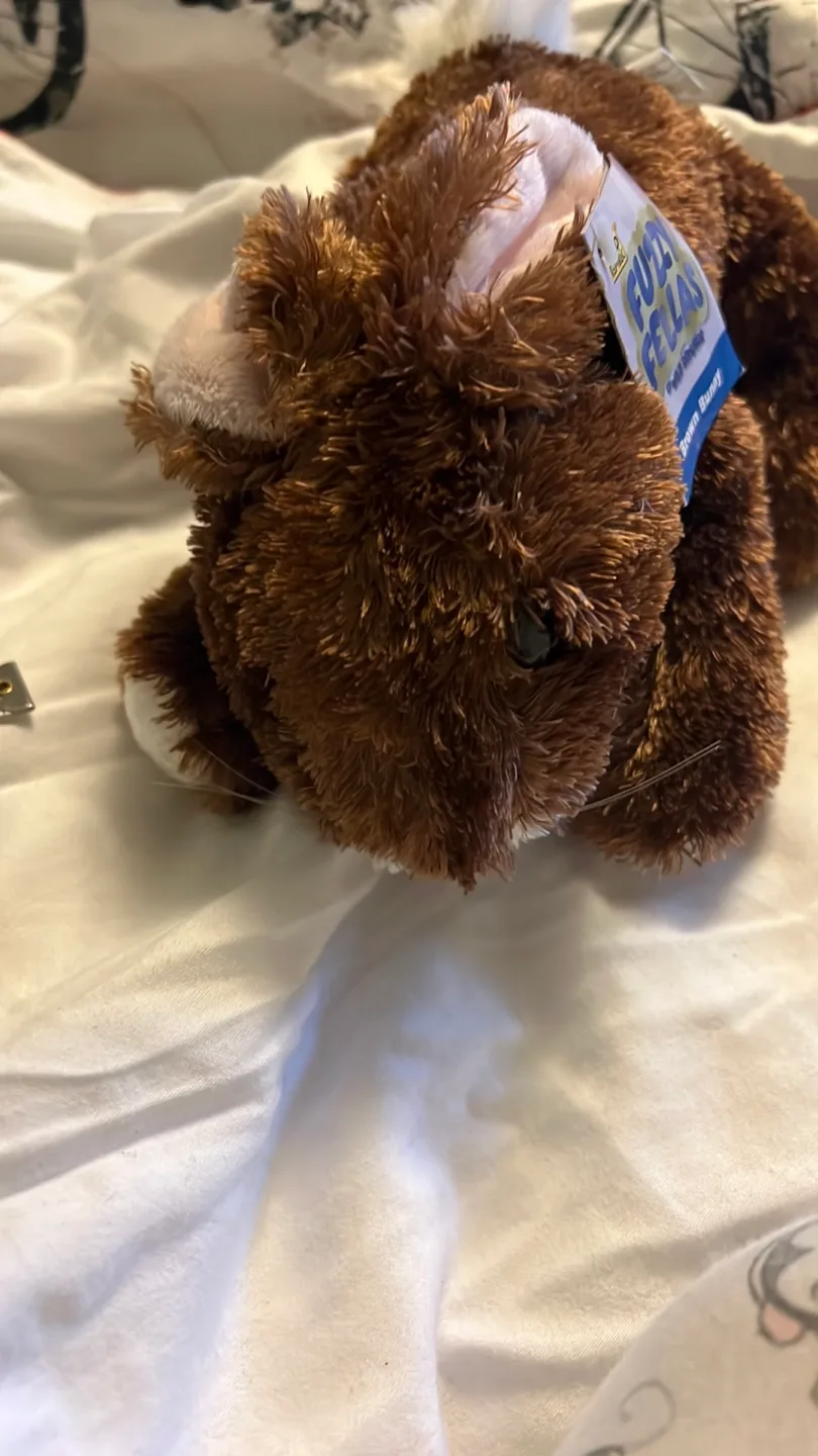 Fuzzy Fellas Brown Bunny Plush Toy image indicator(8)