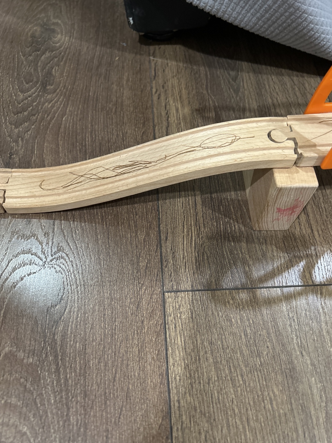Wooden Railway Train Set with Bridges and Tunnel - photo 4