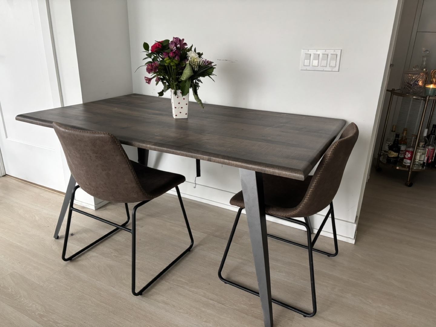 Amos 5-Piece Dining Set with Table and 4 Chairs - photo 3