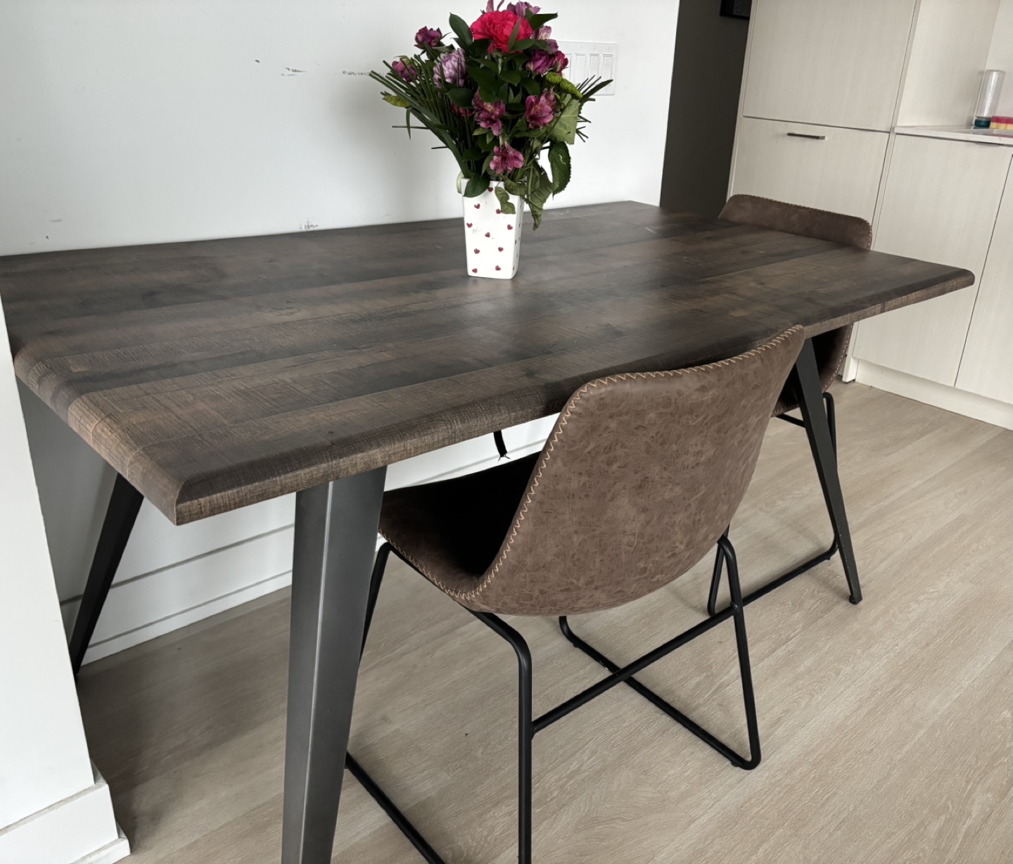 Amos 5-Piece Dining Set with Table and 4 Chairs - photo 2