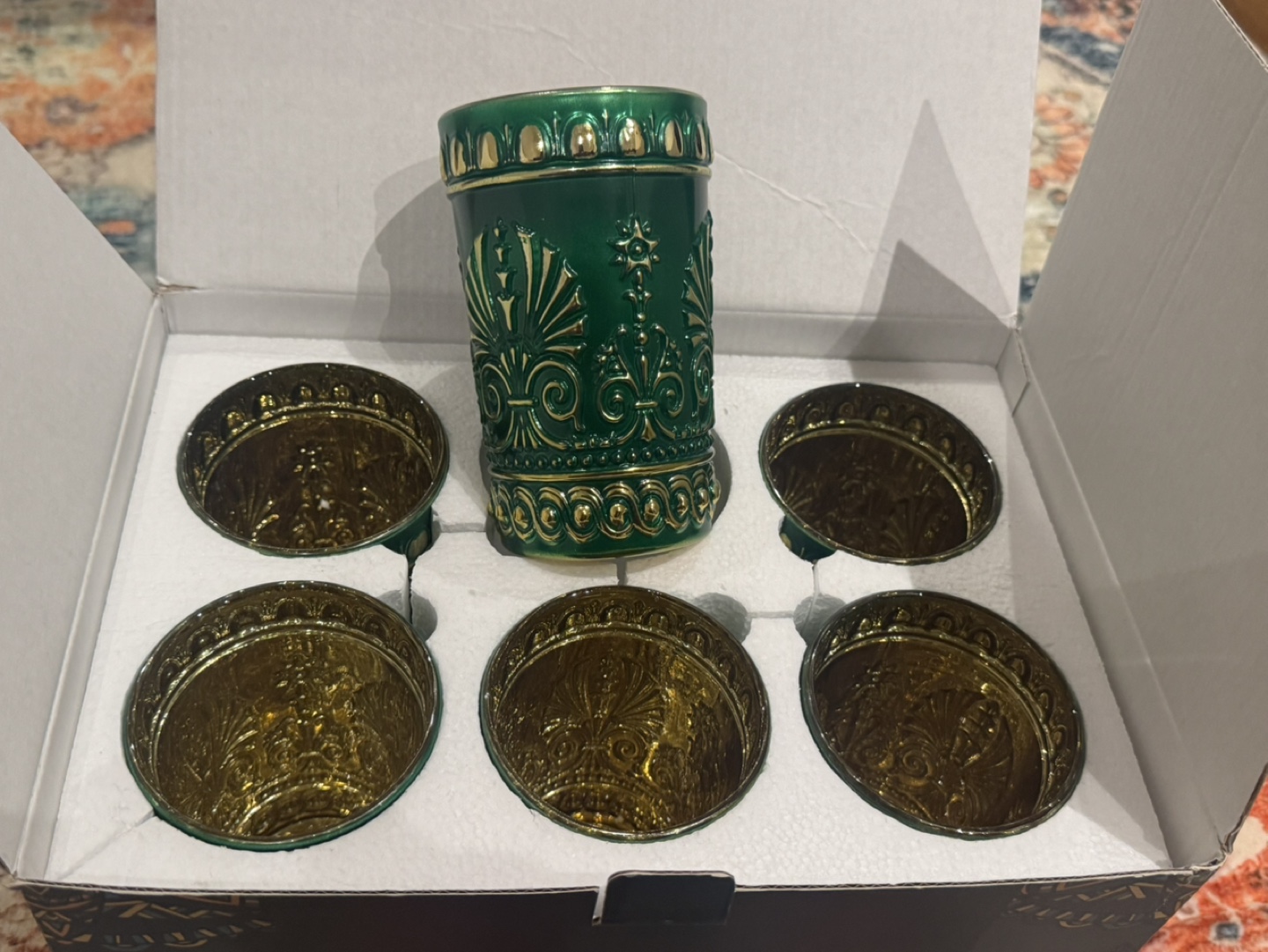 Sungmor Embossed Old-Fashion Highballs - Set of 6
