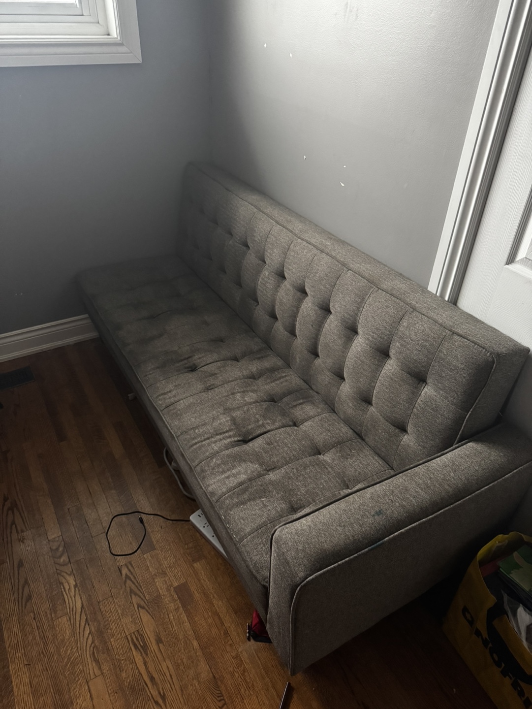 [curb alert] Grey Futon Sofa Bed - photo 2