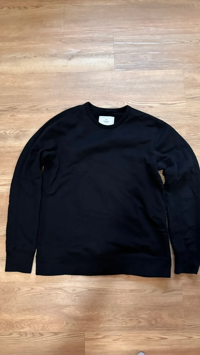 Reigning Champ Midweight Terry Crewneck Black thumbnail