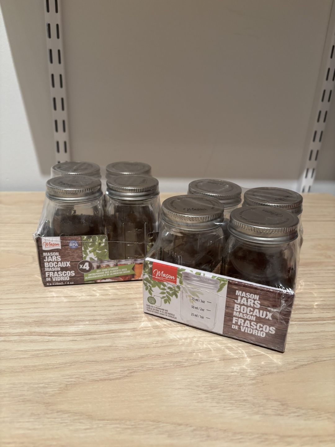 Set of 8 Mini Mason Jars