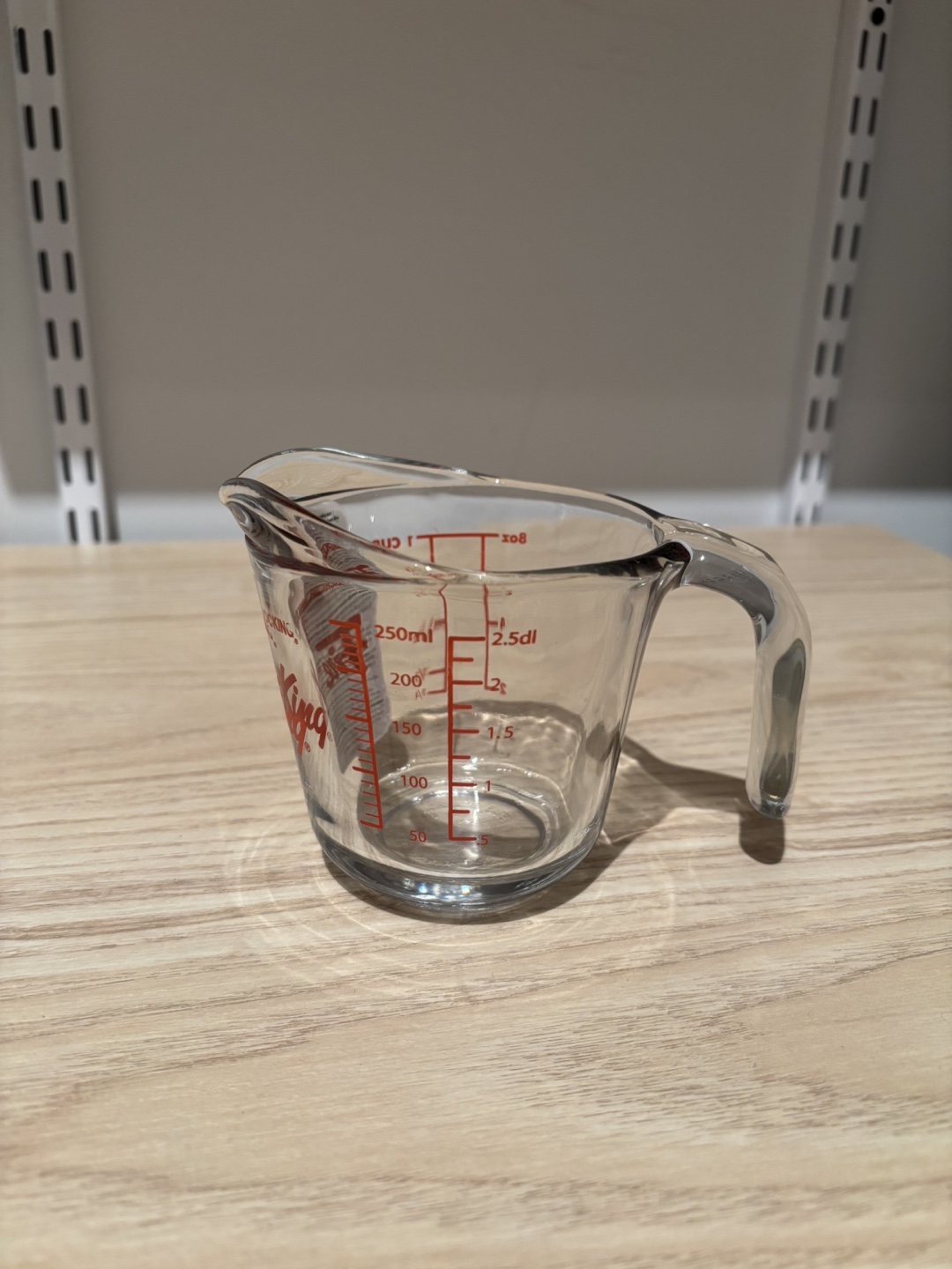 Red Glass Bottle and Measuring Cup - photo 2